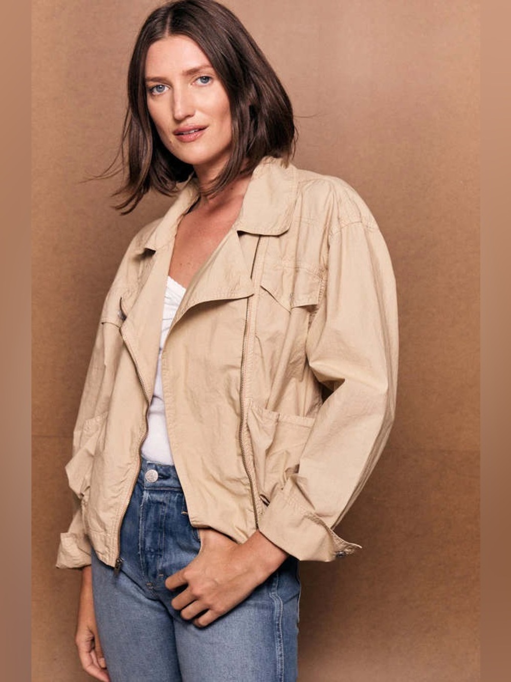AMO Denim | Bridle Jacket in Oatmilk
